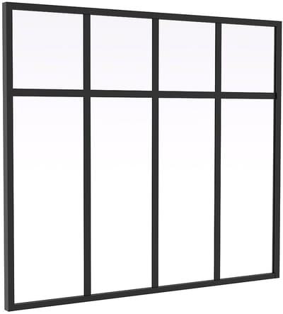 Vente-unique Design atelierraam van gepoedercoat aluminium - B120 x H105 - MAVORA
