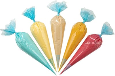 Scrubzout Rainbow- 500 gram in puntzak blauw - hamam, vanille, amandel, appel-kaneel en fruity melon - Hydraterende Lichaamsscrub