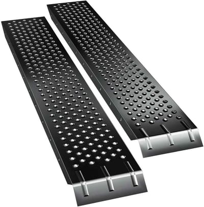 Set van 2 Stalen Oprijplaten 600 kg Draagvermogen - Antislip Hellingsbanen