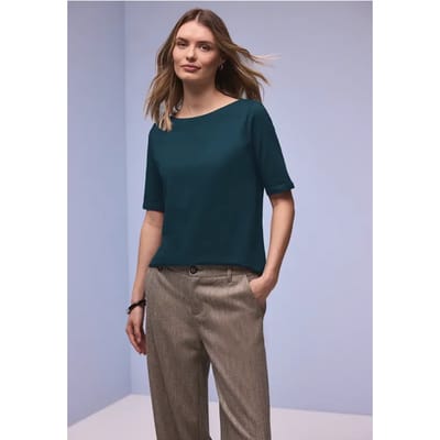 Shirt met boothals