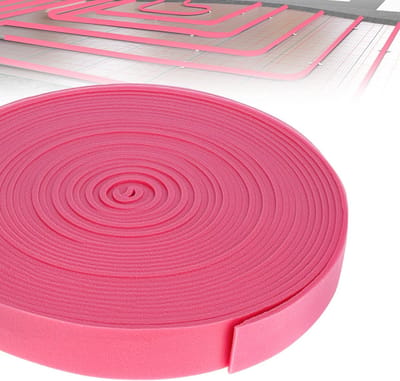 Randdämmstreifen Zelfklevend - Isolatieband Schuim - Vloerverwarming Isoleren - Goede Hechting - 50mm x 5mm x 20m