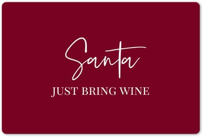 Placemats 45x30 cm - Placemat kunststof - 1 stuk - Santa - Wine - Rood - Kerst - Kerstman - Borden onderleggers - Decoratie voor op tafel - Keuken tafeldecoratie accessoires - Vinyl onderlegger - Tafelversiering