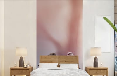 Behang - Fotobehang Vogels - Mussen - Paaltjes - Hout - Breedte 120 cm x hoogte 240 cm