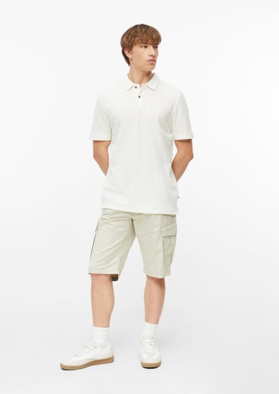 s.Oliver - male - Chicago: Cargo shorts met comfort tailleband in stretch katoen