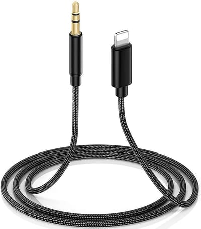 Audiokabel geschikt voor iPhone Aux Kabel - Aux 3.5mm geschikt voor Lightning naar Jack kabel voor in Auto, Speaker en Soundbar - Geschikt voor iPhone X/11/12/13 en iPad