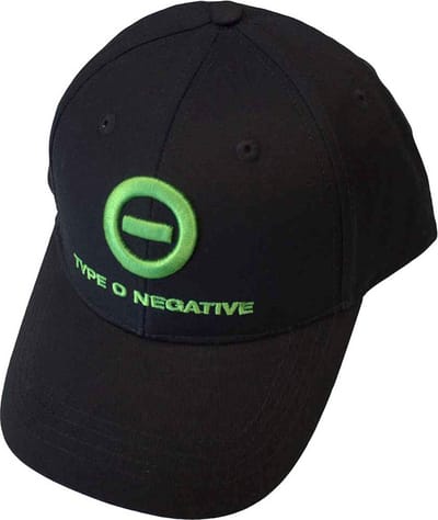 Type O Negative - Logo Baseball pet - Zwart
