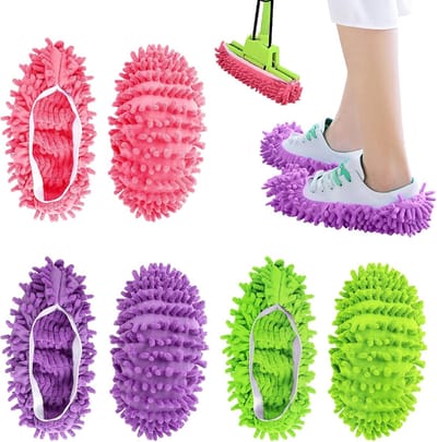 Famanu – Slipper covers, 3 paar, wasbaar, multifunctioneel, bescherming voor vloeren, huishoudelijk gebruik, waterdicht