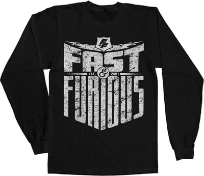 The Fast And The Furious Longsleeve shirt -XL- Est. 2007 Zwart