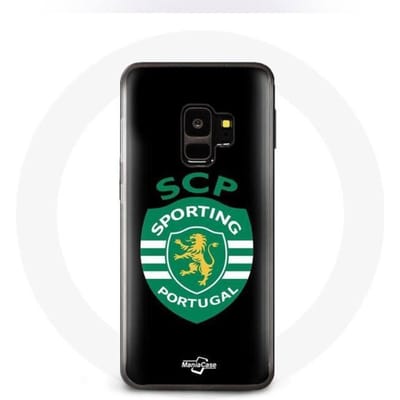 Samsung Galaxy S9 hoesje scp sportief portugal zwarte achtergrond