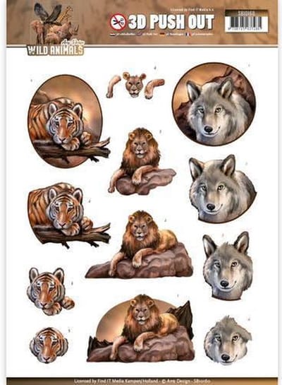 Uitdrukvel  - Amy Design - Wild Animals