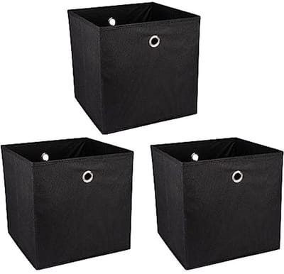 Opvouwbare Opbergdozen Set van 3 - 30 x 30 x 30 cm - Ruimtebesparend en Duurzaam