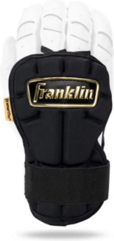 Franklin Adult Hand Guard LG PRT Series Kleur Black/Gold Hand Guard voor Sport Honkbal/Softball