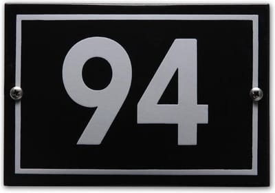 Huisnummer model Phil nr. 94