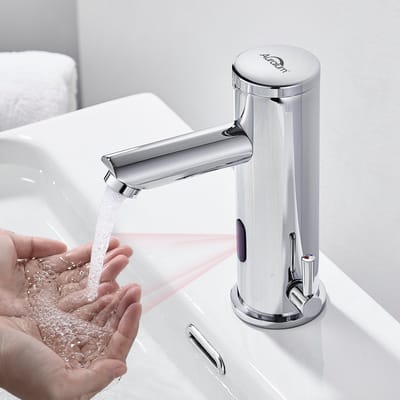 Auralum max Sensor Wastafelmengkraan - Infrarood badkamerkraan met sensor - Automatische badkamerkraan - Touchless wastafelmengkraan - Inductie wastafelmengkraan - Badkamer Handwasbak