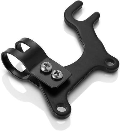 Schijfremadapter Fiets - Rembeugel Montage - Fiets Ombouwen - Roestvrij Staal - 22 mm - Zwart