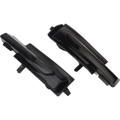 2 pièces Feu de clignotant dynamique pour rétroviseur latéral Lentille fumée Gauche Droite 31385685 Remplacement pour XC60 XC90 S90 V90 black