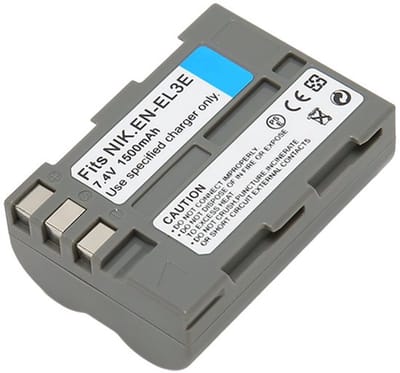 Dailygoody - En-El3E Camera Vervangende Batterij - 1500mAh