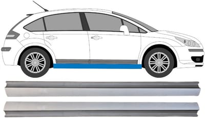 Reparatie dorpel onderste deel voor Citroen C4 2004-2011 / Links + Rechts / Set