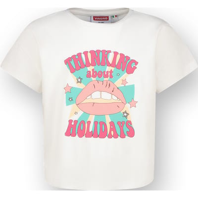 Vingino Heba Real White Maat: 14 | T-Shirts Outlet | Unisex | Wit
