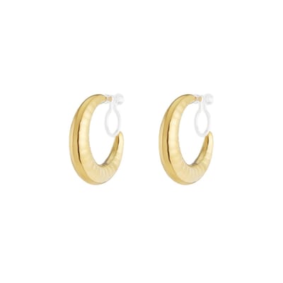 Bold Hoop Clipoorbellen | RVS (verkleurt niet) Goud | Cadeau voor haar | Kerst | Verjaardag | Beste Cadeau | Yehwang