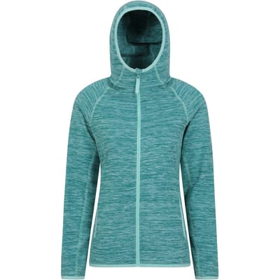 Mountain Warehouse Dames/Dames Lleyn II Melange Full Zip Hoodie (Teal)