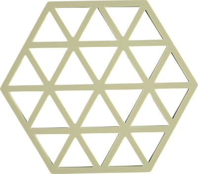 Zone Denmark Pannenonderzetter Triangles – Onderzetters Pannen – Hittebestendig tot 250°C – Vaatwasserbestendig – Siliconen – 16 × 14 × 0,9 cm – Matcha Green