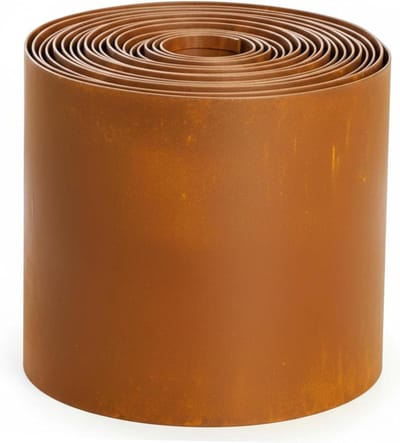 Metalen tuinrand - Tuinborder stroken - Tuinonderhoud - Roestbestendig metaal - 10 meter - Zwart