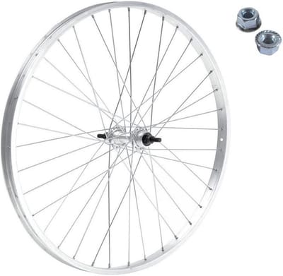 20 inch voorwiel Fiets Compleet - Alu Velg en Stalen Naaf (Bevestigingsmoeren Inbegrepen)