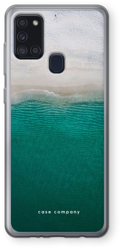 Case Company® - Hoesje geschikt voor Samsung Galaxy A21s hoesje - Stranded - Soft Cover Telefoonhoesje - Bescherming aan alle Kanten en Schermrand