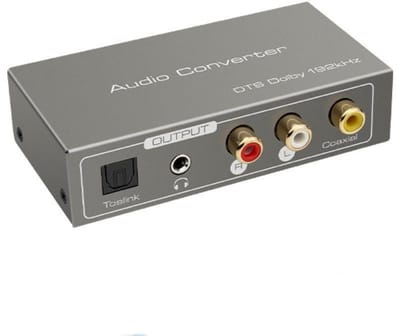 Audio Extractor - Digitaal-naar-Analoog Audio Omzetter - 3.5mm Jack Audio-uitgang - Voor Soundbar, Versterker en Home Cinema