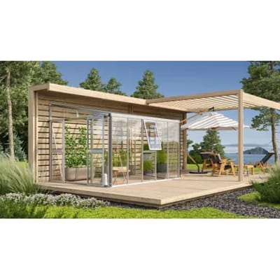 Vitavia Tuinkas Athena 8600 - Veiligheidsglas 10 Mm - Aluminium - 266x334x239 Cm