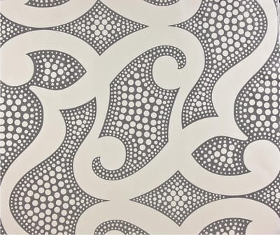 Dutch Wallcoverings Vlies Design Oriëntaal - Zilver/wit
