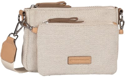 TOM TAILOR schoudertas Jamila Crossbody Bag Mixed Cream White crème