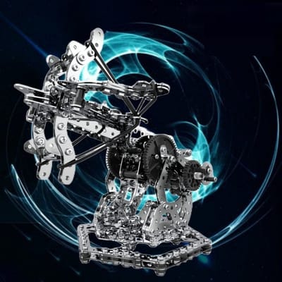 Metalen speelgoed om te monteren-Drakenjacht kruisboog /metalen modelbouwspeelgoed met hoge moeilijkheidsgraad /speelgoed voor volwassenen met de hand gemonteerd /volledig metalen ornamenten /mechanische bouwstenen voor tandwieloverbrenging 812 Stuks