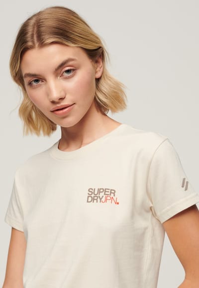 Superdry - Aansluitend Sportswear T-shirt met logo - Dames - T-shirts
