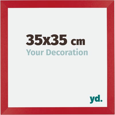 Your Decoration - Fotolijst 35x35 cm - MDF - Rood - Mura