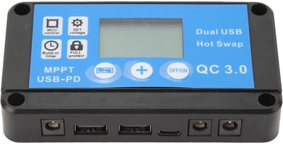 Solar Controller - Regulator Oplader - Energiebeheer - LCD Display - 50 A - Zwart