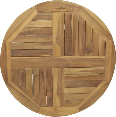 AXI Sari Teak Draaiplateau Ø 60 cm – Lazy Susan – Rond Dienblad – Roterend Serveerelement – Teakhout – Voor op Tafel – Voor Binnen en Buiten