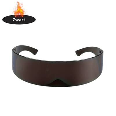Livano - Festival Bril - Rave - Space - Techno - Freaky Glasses - Heren - Dames - Zonnebril - Zwart