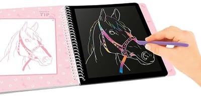 Depesche - Miss Melody Magic Scratch boek - kleurboek