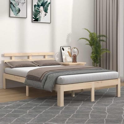 vidaXL - Bedframe - zonder - matras - massief - hout - 120x200 - cm