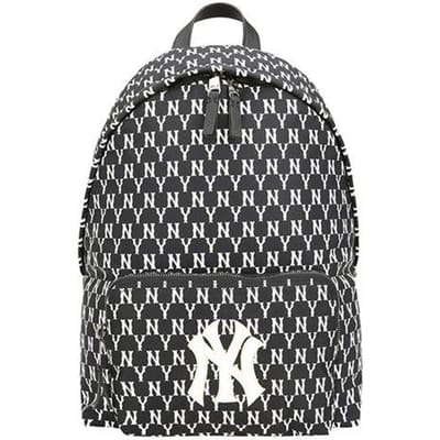 MLB New York Yankees Vintage All Over Print Rugzak Unisex Rugzakken Zwart Wit 32BG10941-50L Black White