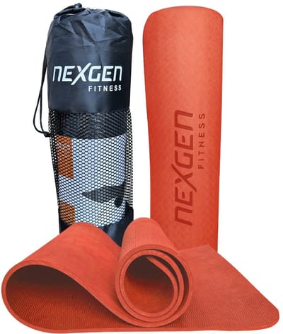 NexGen TPE Yogamat l Fitnessmat l Pink Gold l 180 x 61 x 0,8 cm | Incl Draagtas