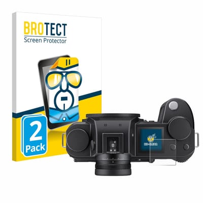 BROTECT - Screenprotector voor Leica SL3 / SL3-S (Schouderdisplay) - Folie Beschermfolie transparant 2 Stuks