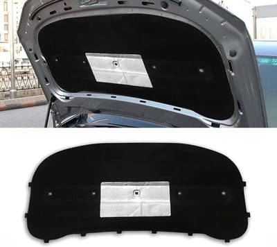 Geluidsisolatie Motorkap - Geluiddempend Katoen - Motor Geluid Dempen - Warmte-isolerend - 25.4 x 12.7 x 5.08 cm - Zwart