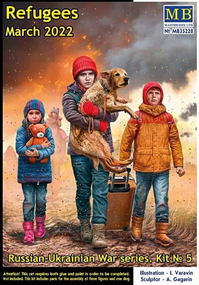 Master Box Modelbouwpakket Militaire voertuigen - 35228 Russian-Ukrainian War series Kit No 5 - Refugees Plastic - 1:35 - Modelbouw
