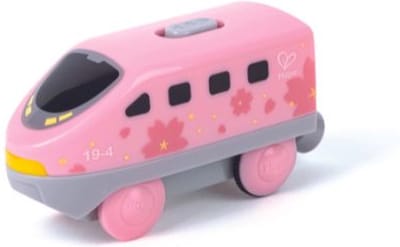 Houten trein locomotief roze - Hape - vanaf 3 jaar