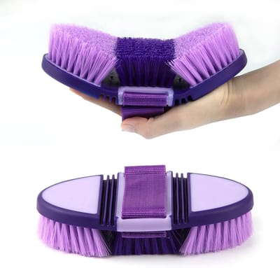 Paardenborstelset voor Paardenvrienden - Wortelborstel en Reinigingsborstel - Complete Verzorgingsset - Essentiële Paardenbenodigdheden - Duurzame Borstels - Paardenverzorging met Comfortabele Handgrepen