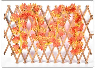 Dailygoods- Kunstklimop 12 Stuks - Kunstplant Hangend - Nepplanten voor Binnen - Wanddecoratie - Bruiloft/Tuin - Groene Zijde Bloem 220 cm - Nepplant