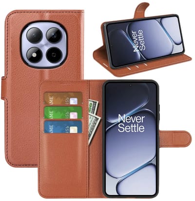 MobyDefend Hoesje - Geschikt voor Xiaomi Redmi Note 15 Pro 4G - Kunstleren Wallet Book Case (Sluiting Voorkant) - Bruin